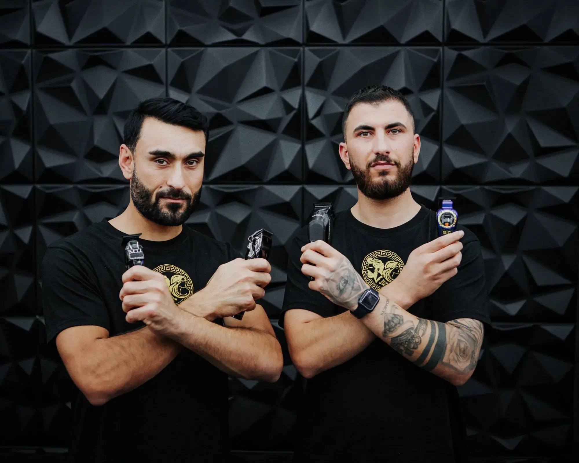 Kevin Darbas og Aram David — grunnleggerne av Rendez-Vous Frisørsalong i Kristiansand